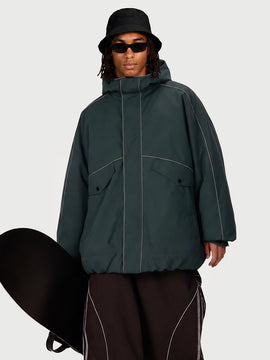 Veste de ski utilitaire réfléchissante UrbanCraft pour homme – Coupe streetwear
