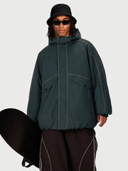 Veste de ski utilitaire réfléchissante UrbanCraft pour homme – Coupe streetwear