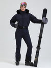 Combinaison de ski Arctic Vogue DownTop pour femme, doublée polaire, style montagnard chic