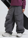 Pantalon de ski ample Gsou Snow Urban Slope KneeFlex pour femme, avec poches cargo.