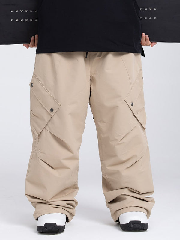 Pantalon de ski ample à poches cargo pour homme, style Mountain Chill Swag