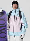 Veste de ski ample Searipe rétro à blocs de couleur pour femme