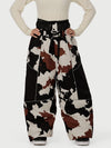 Pantalon de neige super ample Wild Motion pour femme, multipoches, à blocs de couleurs réfléchissants.