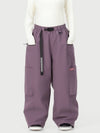 Pantalon de neige cargo utilitaire extensible et résistant Techline pour femme – Coupe ample et décontractée