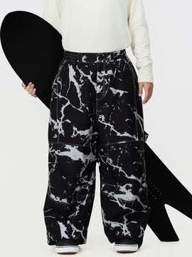 Pantalon de ski ample UrbanCraft Workwear pour homme, avec conception offrant une mobilité accrue des genoux.