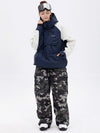 Ensemble veste bomber et pantalon ample pour femme, motif camouflage montagne freestyle