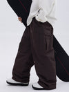 Pantalon de ski ample de style freestyle à double genou pour homme