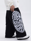 Pantalon de neige cargo réfléchissant à motif swaggy pour femme, toutes saisons