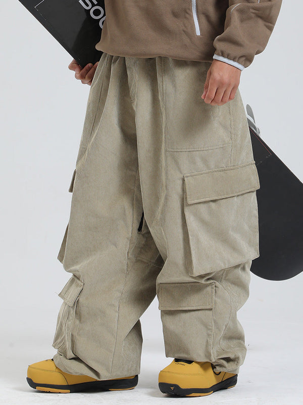 Pantalon de snowboard ample et oversize en polaire Gsou Snow Alpine Cruiser pour homme