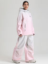 Combinaisons de ski amples Gsou Snow pour femmes, style montagne durable.