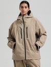 Veste de ski Gsou Snow pour femme, résistante, isolée et coupe-vent, type Mountain Pro.