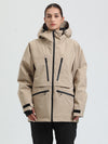 Veste de ski cargo multifonctionnelle Gsou Snow pour femme, résistante et performante.