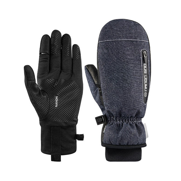 Moufles de neige toutes saisons Nandn Winter Mountain Shred pour hommes avec gants supplémentaires à 5 doigts