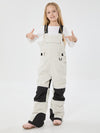 Salopette de ski imperméable et isolante avec genouillères réfléchissantes et protections réfléchissantes pour filles