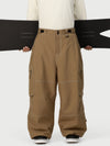 Pantalon de ski cargo utilitaire Wild Soul Crew pour homme – Coupe ample à coutures renforcées