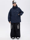Ensemble veste de ski réfléchissante NightRide Chill pour femme et pantalon cargo ample