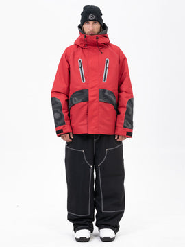 Ensemble de ski Chillform pour homme, camouflage réfléchissant – Veste Glow Trail et pantalon de ski ample Freerider