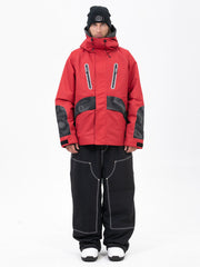 Ensemble de ski Chillform pour homme, camouflage réfléchissant – Veste Glow Trail et pantalon de ski ample Freerider
