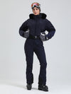 Combinaison de ski Arctic Vogue DownTop pour femme, doublée polaire, style montagnard chic