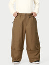Pantalon de neige cargo utilitaire UrbanCraft pour homme, à double genouillère et empiècements renforcés par rivets