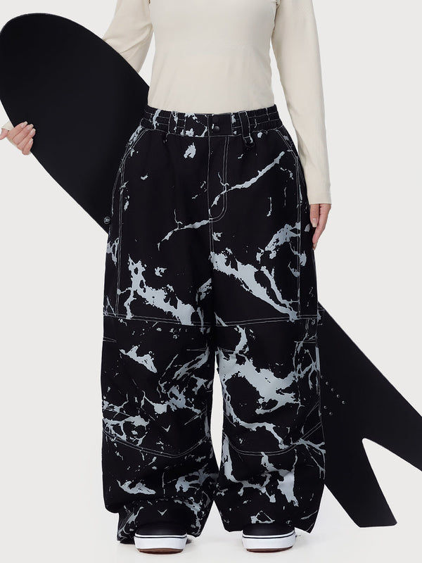Pantalon de ski ample UrbanCraft Workwear pour femme, avec conception offrant une meilleure mobilité des genoux