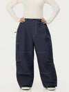 Pantalon de ski cargo utilitaire Wild Soul Crew pour femme – Coupe ample à coutures renforcées