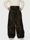 Pantalon de ski Wild Motion pour homme, multipoches, à blocs de couleurs réfléchissants et très ample.