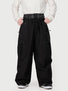 Pantalon de ski cargo utilitaire Techline pour homme, inspiré des vêtements de travail – Coupe ample et décontractée