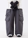 Pantalon de neige cargo utilitaire multipoches à motif léopard Wild Soul Steeze ParkRider pour femme