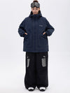 Ensemble veste de ski réfléchissante NightRide Chill pour femme et pantalon cargo ample