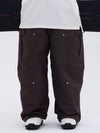 Pantalon de ski camouflage ample à genoux doubles pour homme