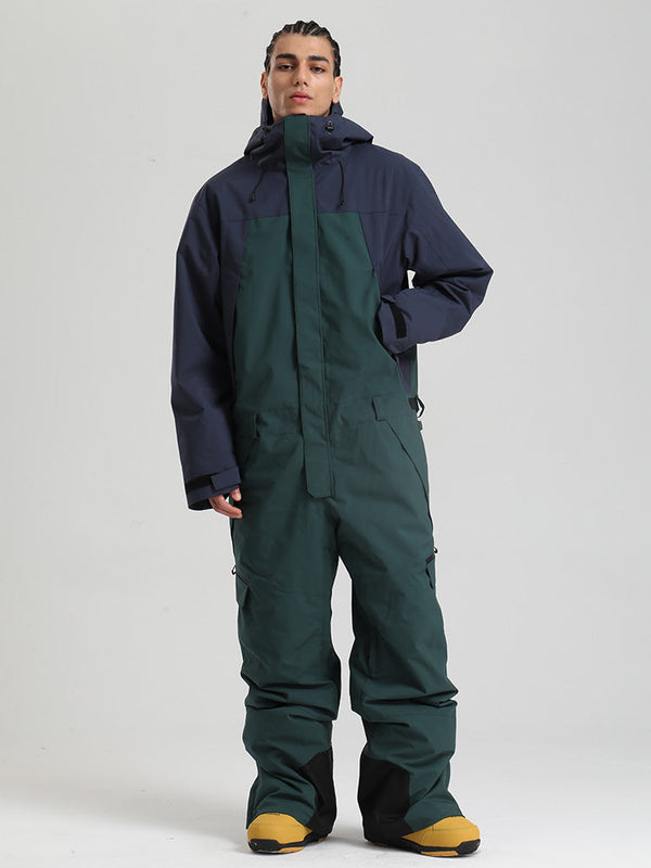 Combinaisons de ski cargo une pièce pour hommes, style explorateur hors-piste, combinaisons intégrales