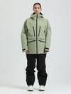 Combinaison de ski cargo multifonctionnelle Gsou Snow pour femme, résistante et performante.