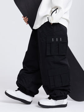 Pantalon de snowboard cargo baggy Rabbit Snow Freestyle pour homme