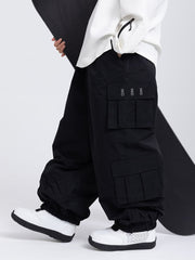 Pantalon de snowboard cargo baggy Rabbit Snow Freestyle pour homme