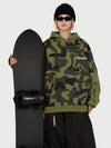 Sweat à capuche de ski freestyle Park Rider pour femme – Modèle 2 en 1 à plusieurs couches avec manches contrastées