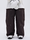 Pantalon de ski ample freestyle à genoux doubles pour femme
