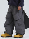 Pantalon de ski ample Gsou Snow Urban Slope KneeFlex pour homme, avec poches cargo.