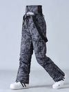 Salopette de ski SnowPeak StormGuard pour femme, isolée et résistante aux intempéries.