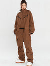 Combinaison de ski cargo ample Nandn Mountain pour femme
