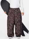 Pantalon de neige ample Nightline Park Rider pour homme, avec bandes réfléchissantes et poches cargo.