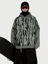 Sweat à capuche de ski freestyle Park Rider pour homme – Modèle 2 en 1 à plusieurs couches avec manches contrastées