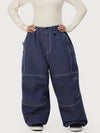 Pantalon de ski ample UrbanCraft Workwear pour femme, avec conception offrant une meilleure mobilité des genoux
