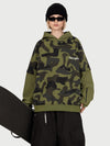Sweat à capuche de ski freestyle Park Rider pour femme – Modèle 2 en 1 à plusieurs couches avec manches contrastées