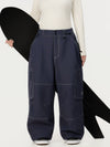 Pantalon de ski cargo utilitaire Wild Soul Crew pour femme – Coupe ample à coutures renforcées