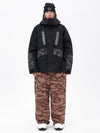 Ensemble de ski Chillform pour homme, camouflage réfléchissant – Veste Glow Trail et pantalon de ski ample
