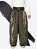 Pantalon de neige extra ample Wild Motion pour homme, à blocs de couleurs réfléchissants.