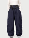 Pantalon de ski cargo utilitaire Techline pour femme, inspiré des vêtements de travail – Coupe ample et décontractée