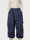 Pantalon de ski ample UrbanCraft Workwear pour femme, avec conception offrant une meilleure mobilité des genoux