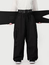 Pantalon de ski cargo utilitaire Techline pour homme, inspiré des vêtements de travail – Coupe ample et décontractée